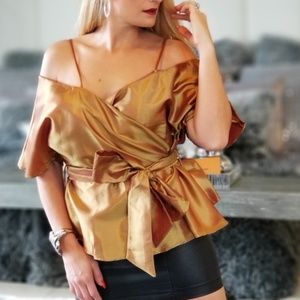 Glam & Elegance Wrap Top Glam & Elegance Wrap Top
